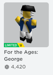 Item limitado, Roblox Wiki