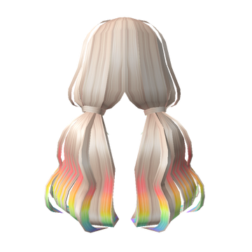 Dream Girl Low Pigtails Brown To Rainbow, Roblox Wiki