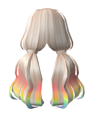 Dream Girl Low Pigtails Blonde To Rainbow Roblox Wiki Fandom - cabelo de robux no roblox gratis girl