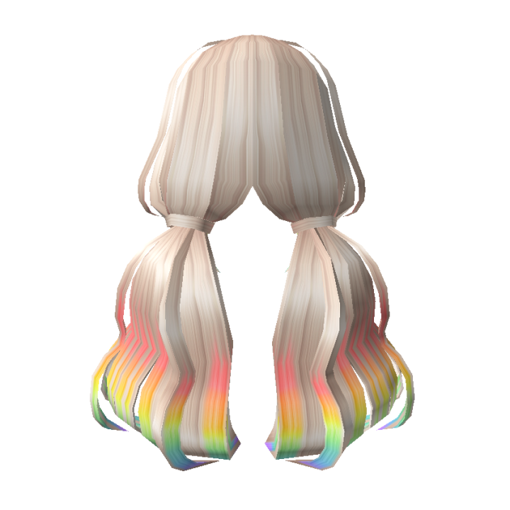 Dream Girl Low Pigtails Blonde To Rainbow, Roblox Wiki