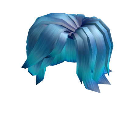 Blue Fluffy Messy hair - Roblox
