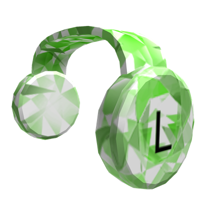 roblox green headphones