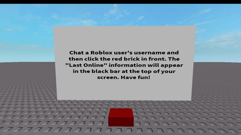 roblox how to see when someone was last online