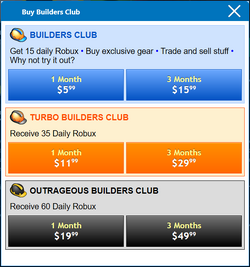 Builders Club Roblox Wiki Fandom - roblox free club