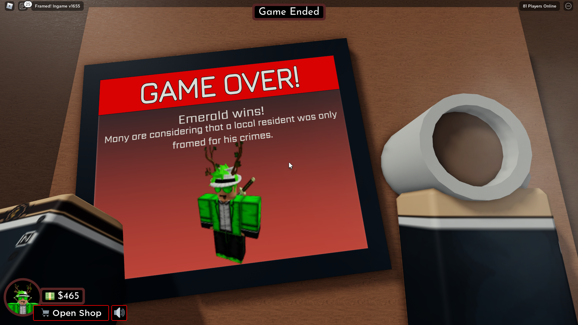 Random Skin, Roblox Framed! Wikia