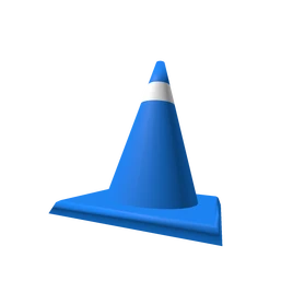 Blue Traffic Cone
