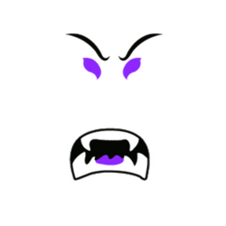 I combined the Friendly trusting smile and the Evil skeptic face : r/roblox