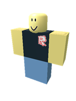 Robloxian model as it appears from early 2009. Note the studs have changed from the previous model.