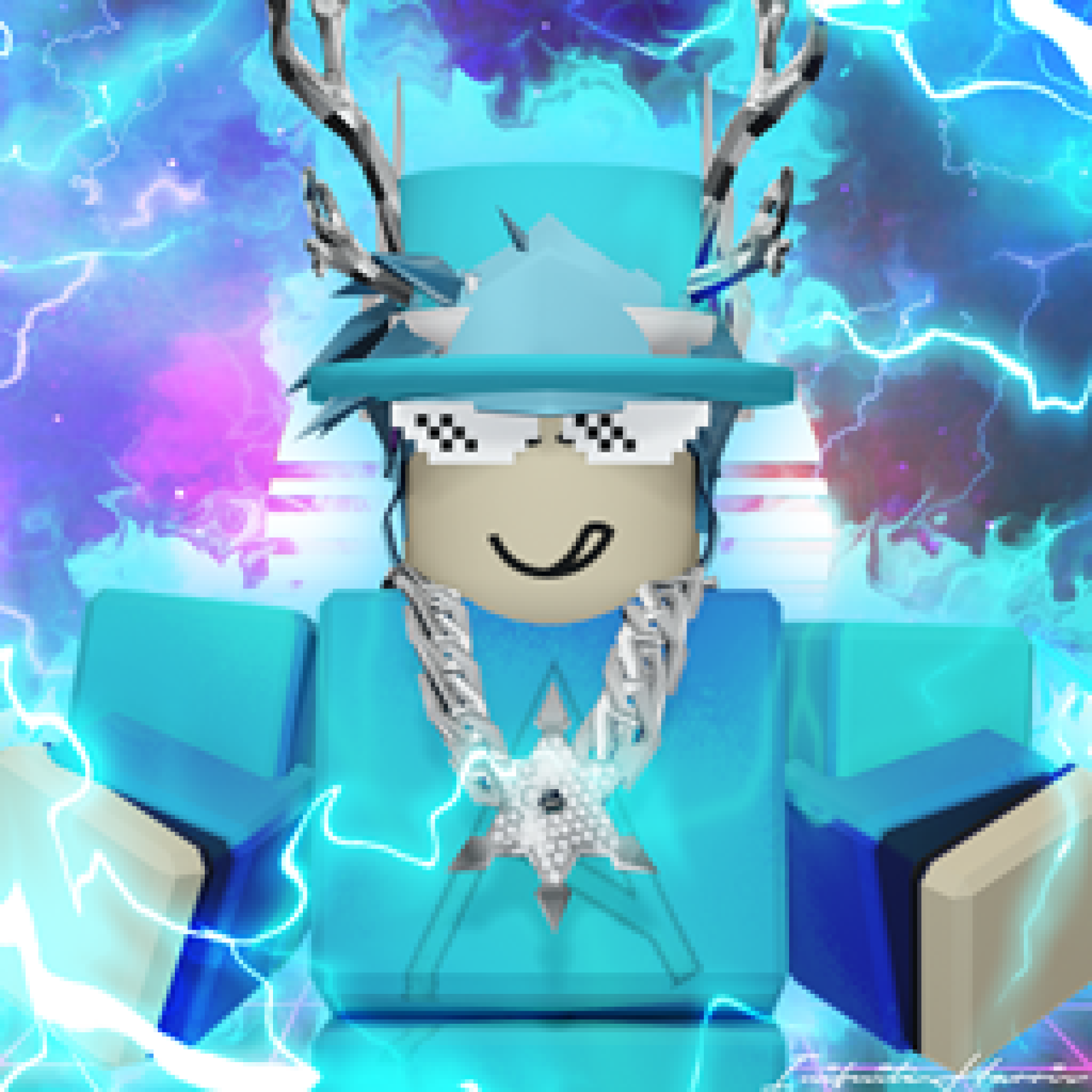 Stylish Blue Hair, Roblox Wiki