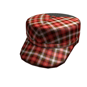Red plaid cap best sale