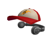 Headphones and Red Cap