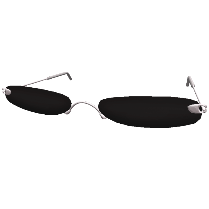 Black Retro No Frame Sunglasses Roblox Wiki Fandom - black vintage glasses roblox id code