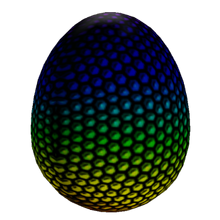 Colored Dot Egg