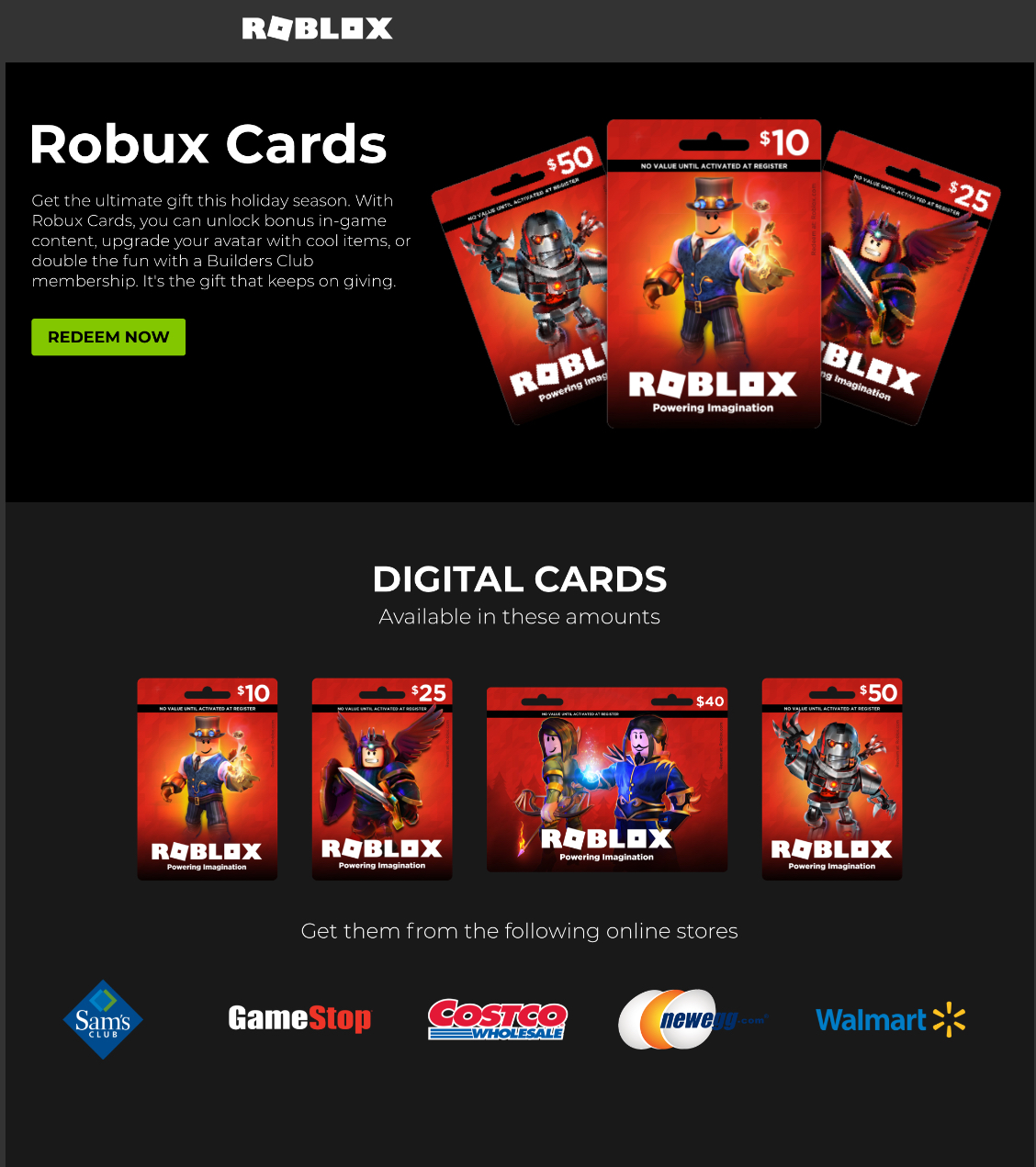 Where To Buy Roblox Gift Cards In Store or At Online Retailers?