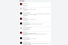 My Feed page as of late 2021.