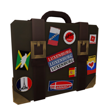 Sticker Covered Travel Pack Roblox Wiki Fandom - roblox suitcase