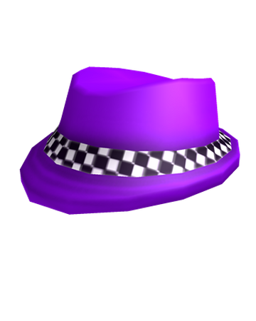 Catalog Neon Purple Checkerboard Fedora Roblox Wikia Fandom - roblox purple outfits roblox redeem card