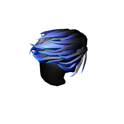 curly black blue roblox