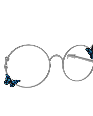 Catalog Silver Glasses With Butterflies Roblox Wikia Fandom - roblox butterfly glasses