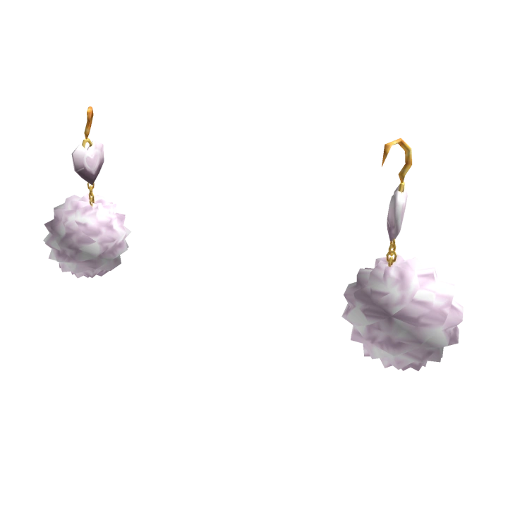 Fluffy Heart Earrings In White | Roblox Wiki | Fandom Fluffy Heart Earrings In White | Roblox Wiki | Fandom