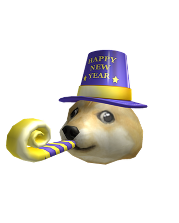 New Years Doge Roblox Wiki Fandom - doge roblox hat