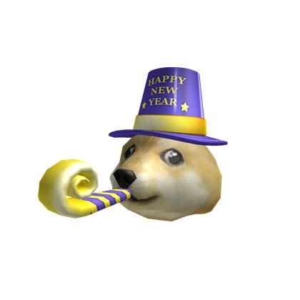Catalog New Years Doge Roblox Wikia Fandom - new years party hats roblox