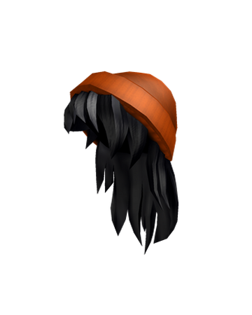 Orange Beanie With Black Hair Roblox Wiki Fandom - roblox orange bow with black hair