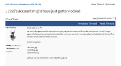 A thread explaining what happened after the account was compromised.