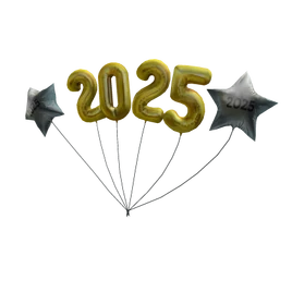2025 Golden Party Balloons