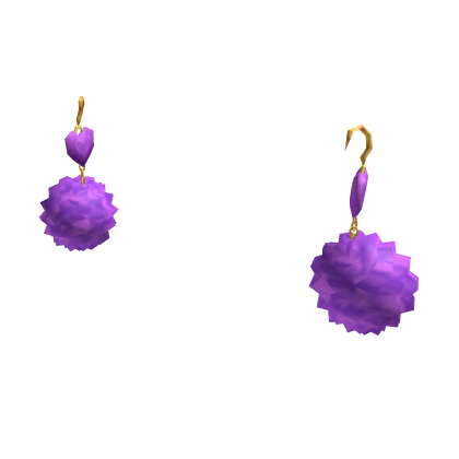 Catalog Purple Fluffy Earrings Roblox Wikia Fandom - roblox earrings