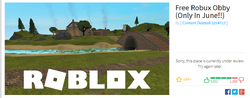 Under review, Roblox Wiki