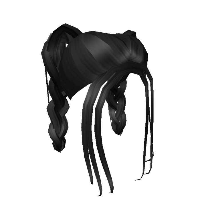 Braided Pigtails In Black, Roblox Wiki
