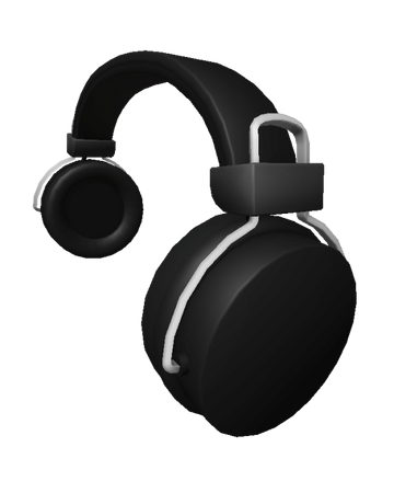 Catalog Quality Black Headphones Roblox Wikia Fandom - white headphones roblox