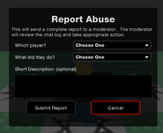 The report abuse GUI from 2012 to 2014.