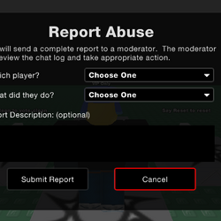 Report Abuse, Roblox Wiki
