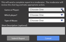 Report Abuse Roblox Wiki Fandom - how to report players on roblox