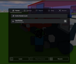 Menu, Roblox Wiki