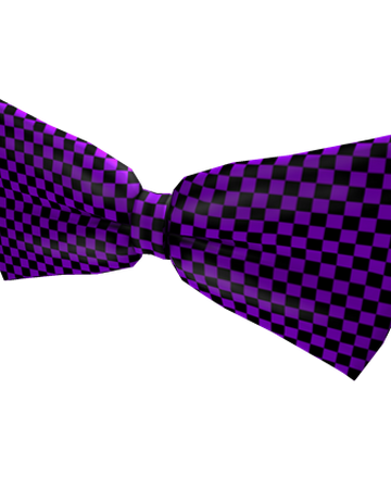 Catalog Purple Checkered Bow Tie Roblox Wikia Fandom - black hair pink bow roblox