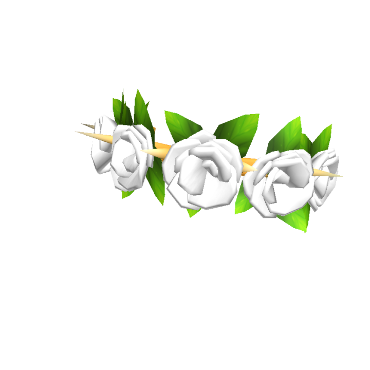 Spiked White Rose Crown Roblox Wiki Fandom - flower crown roblox code