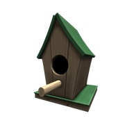 Green Bird House Hat