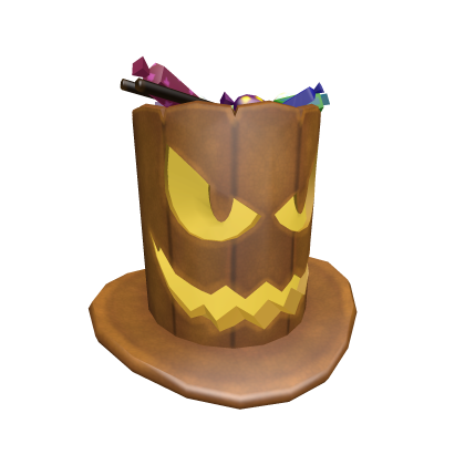 Catalog Pumpkin Candy Bucket Hat Roblox Wikia Fandom - roblox pumpkin bucket hat