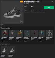 Shoe test bundle