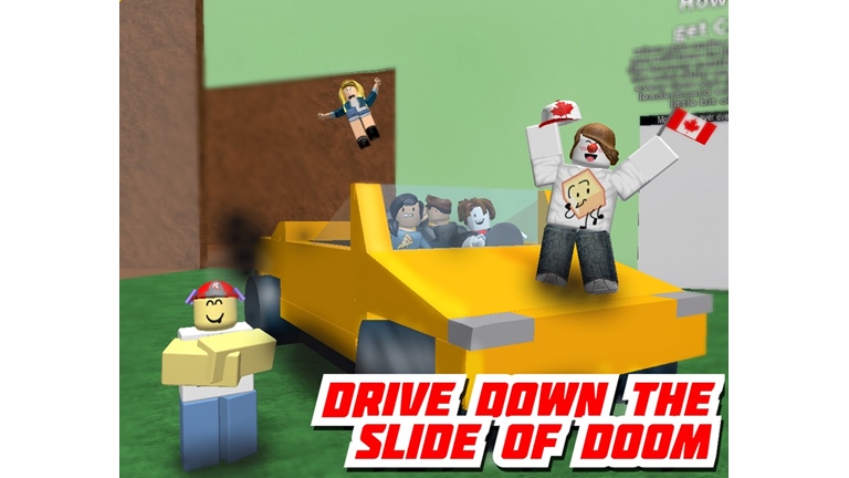 Drive Down The Slide Of Doom Roblox Wiki Fandom - doom shirt roblox