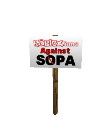 Catalog Protest Robloxians Against Sopa Roblox Wikia Fandom - sopa roblox