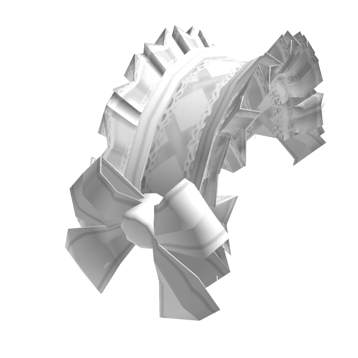 white lace bonnet