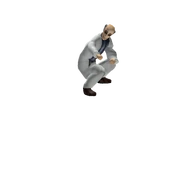 One of his custom UGC avatar characters. It is called Walter.[3][4]