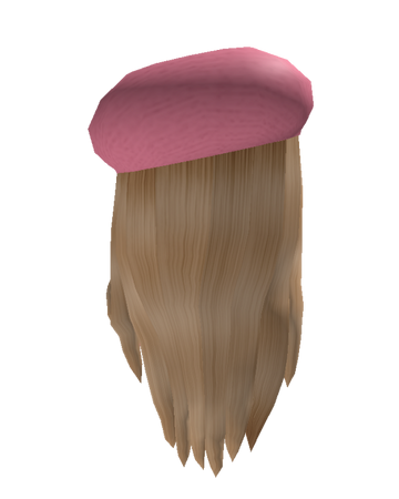 Catalog Pink Beret Blonde Hair Roblox Wikia Fandom - beret hat roblox