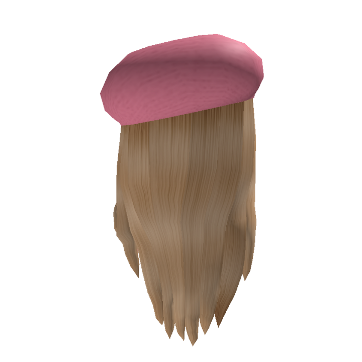 Pink Beret Blonde Hair Roblox Wiki Fandom - paris hat roblox