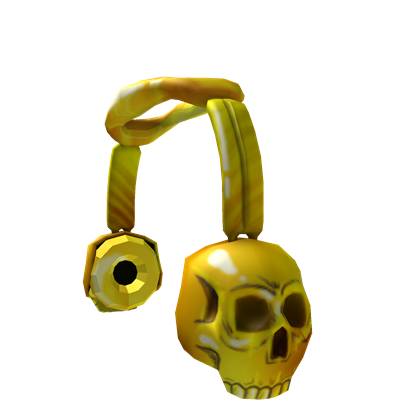 Catalog Promo Sainsburys Gold Skull Headphones Roblox Wikia Fandom - roblox redeem card sainsburys