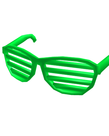 Neon Greener Shutter Shades Roblox Wiki Fandom - yellow and green roblox glasses